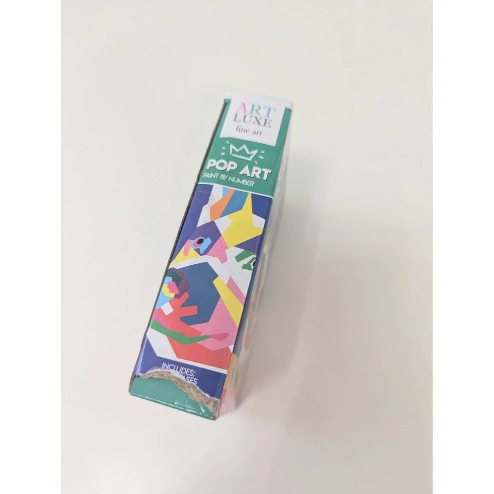 ArtLuxe Pop Art Paint-by-Number Kit in Multicolor NEW Summer Craft
